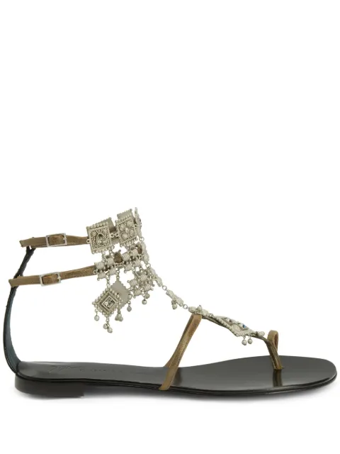 Giuseppe Zanotti Amira embellished suede sandals