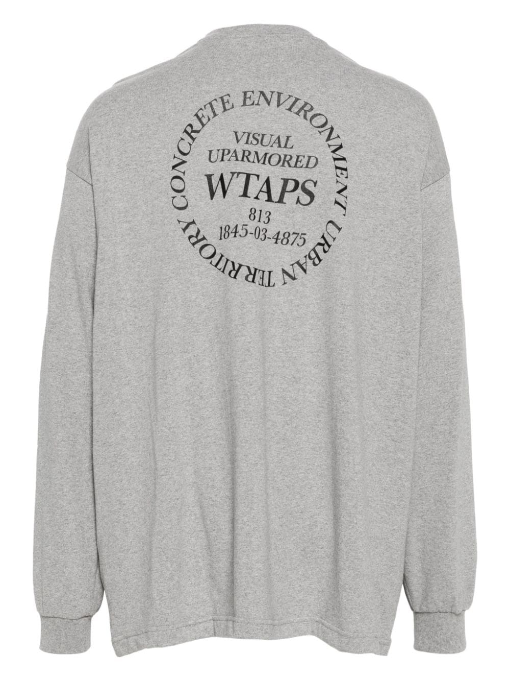 Shop Wtaps Urban Transition Cotton T-shirt In Grey