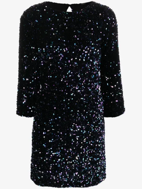 Seventy vestido corto con detalles con lentejuelas
