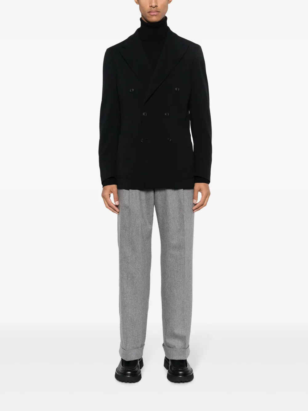 Boggi Milano double-breasted blazer - Zwart