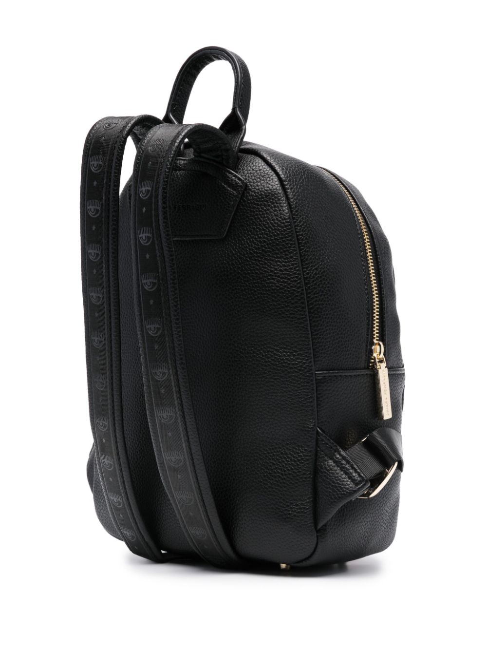 Shop Chiara Ferragni Eye Star-embroidered Backpack In Black