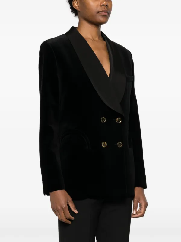 Blaz Milano Jealousy Velvet double breasted Blazer Farfetch