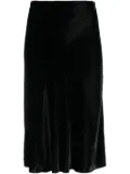 Vince velvet high-waist skirt - Black