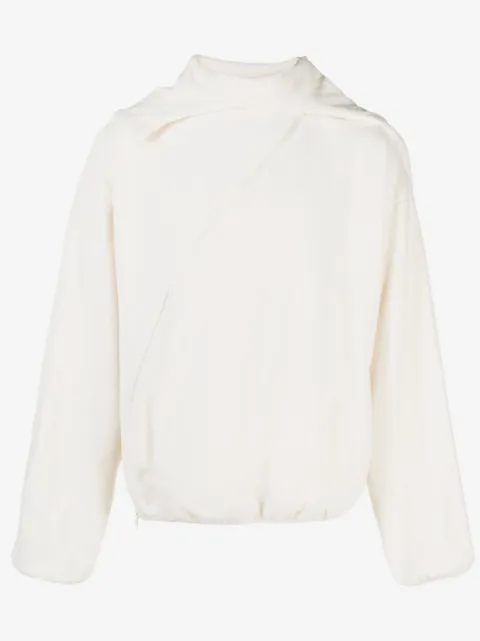Post Archive Faction Center asymmetric fleece hoodie