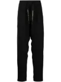 Maharishi Shinobi drawstring organic cotton track pants - Black