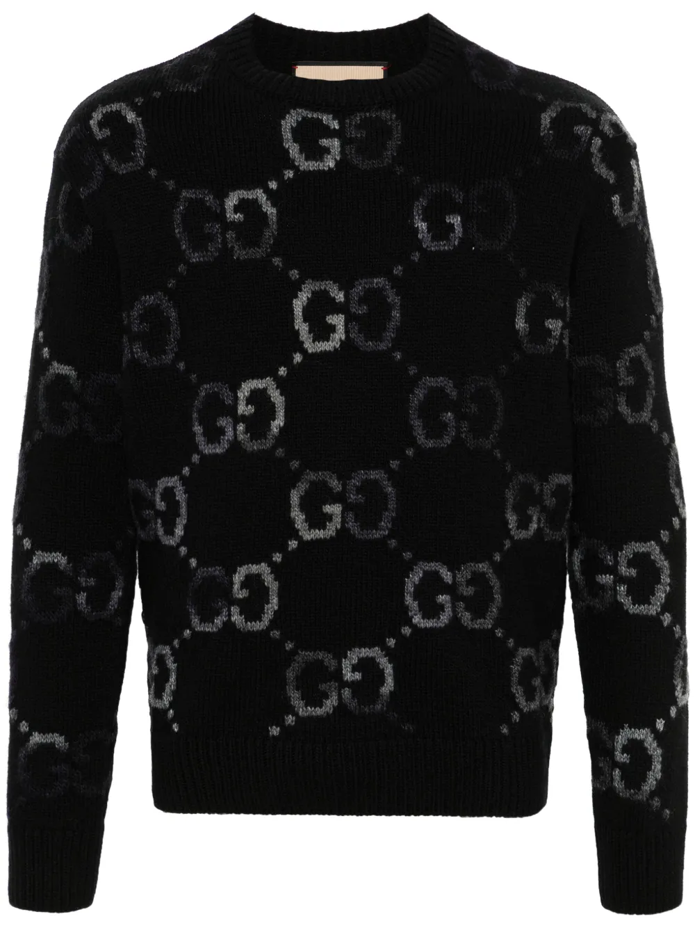 GG-intarsia cashmere jumper