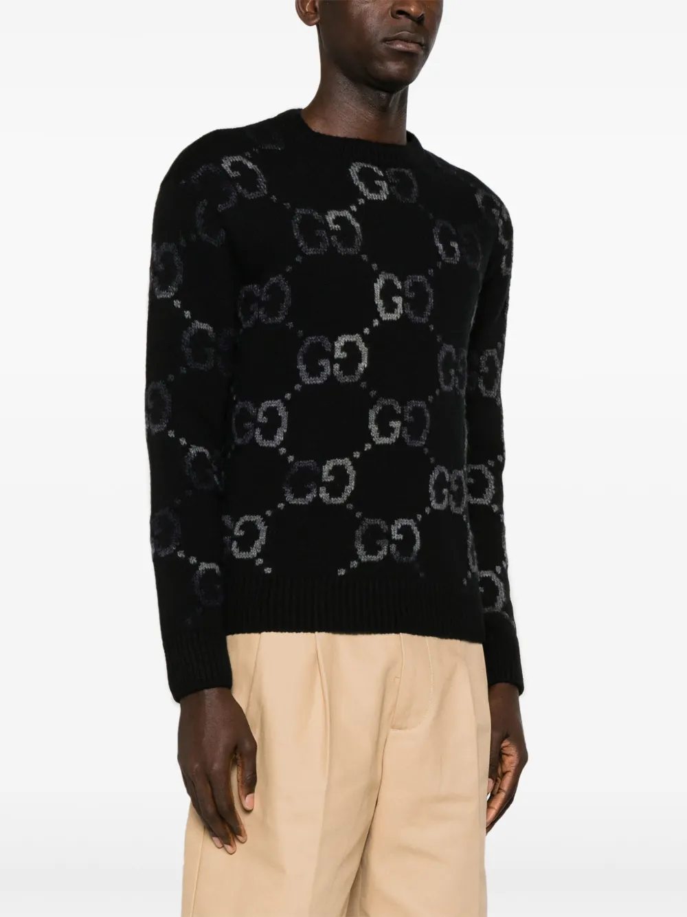 Gucci GG-intarsia Cashmere Jumper - Farfetch