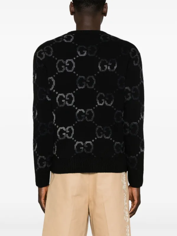 Gucci GG-intarsia Cashmere Jumper - Farfetch