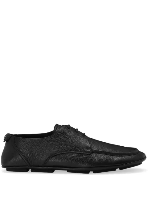 Dolce & Gabbana logo-plaque leather derby shoes