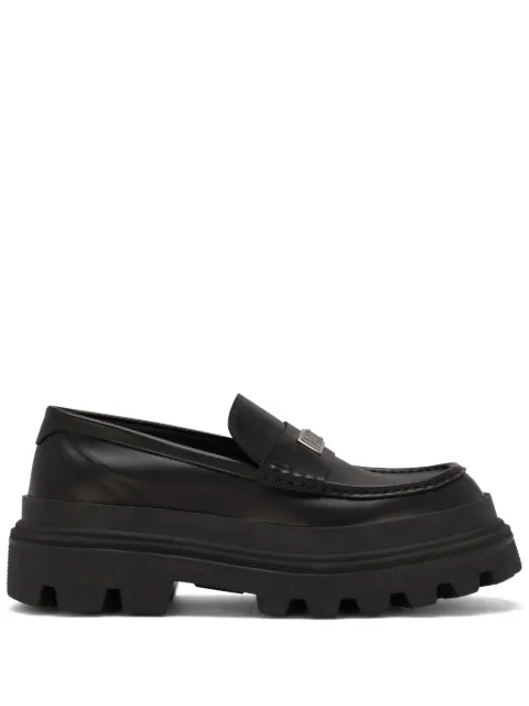 Dolce & Gabbana mocasines con placa del logo