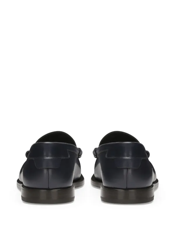 Dolce & Gabbana レザーローファー | ブルー | FARFETCH JP