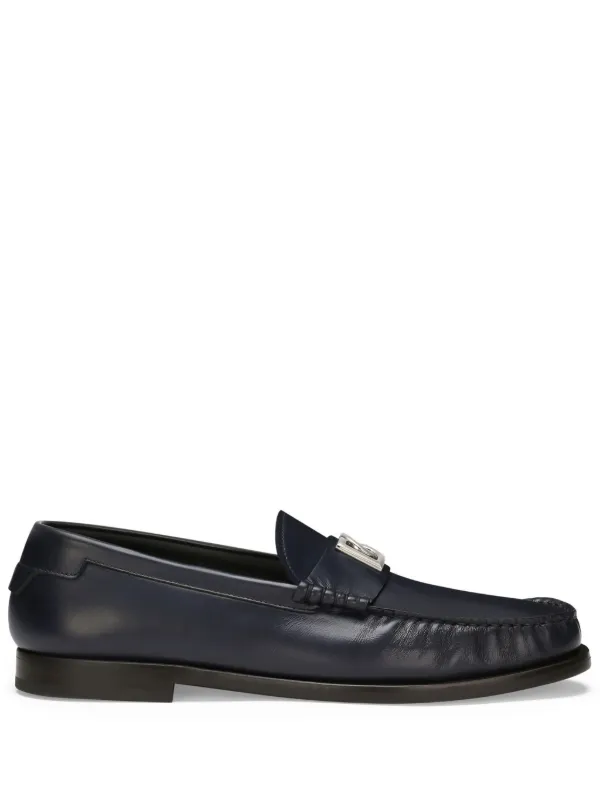 Dolce & Gabbana 青 ローファー Dolce & Gabbana レザーローファー | ブルー | FARFETCH JP