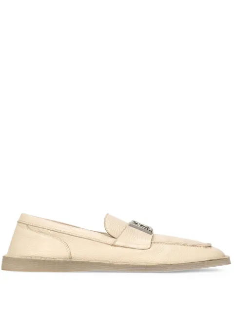 Dolce & Gabbana logo-plaque leather loafers