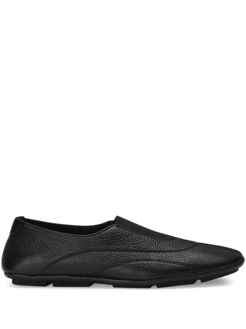 Dolce & Gabbana Slipper de couro com textura granulada