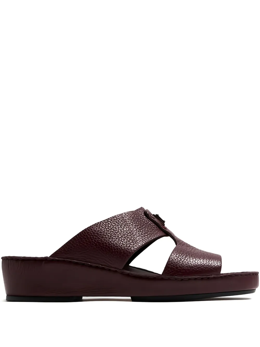 Dolce & Gabbana leather-plaque sandals | Red | Image 1