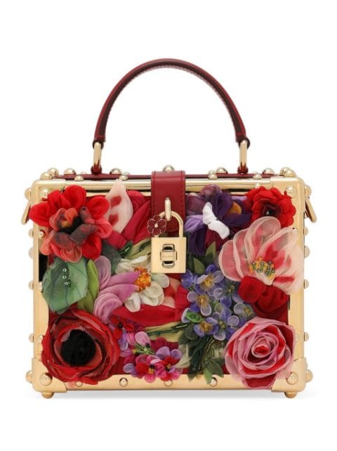 Dolce & Gabbana tote Dolce Box con apliques florales