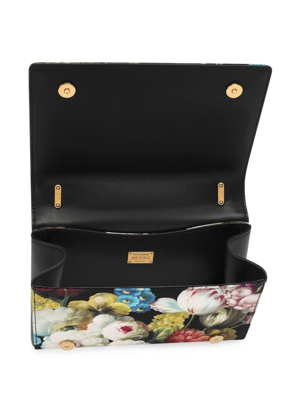 Dolce & Gabbana DG Girls schoudertas met bloemenprint Zwart