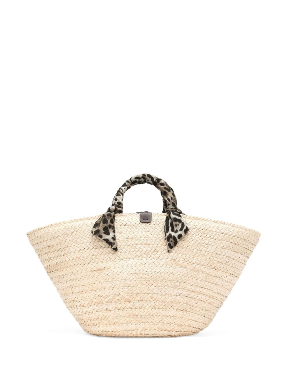 Shop Dolce & Gabbana Medium Kendra Logo-patch Tote Bag In Neutrals