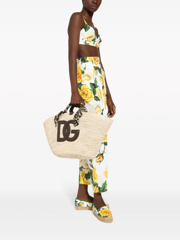Dolce & Gabbana Medium Kendra logo-patch Tote Bag | Neutrals