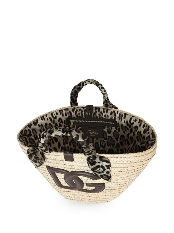 Dolce & Gabbana Medium Kendra logo-patch Tote Bag | Neutrals