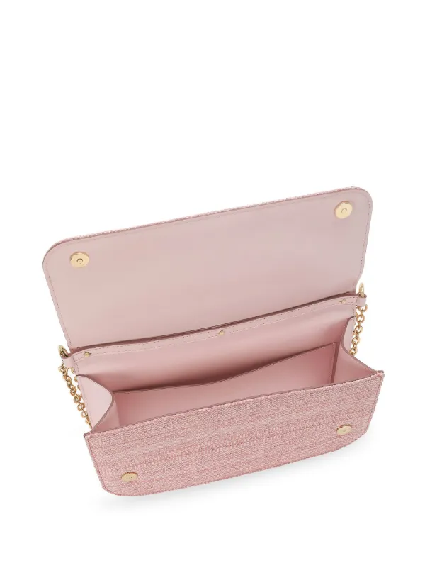 Dolce & Gabbana 3.5 logo-plaque Clutch Bag | Pink | FARFETCH