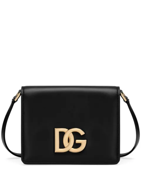 Dolce & Gabbana bolsa crossbody con placa del logo 