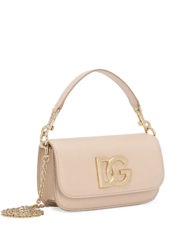Dolce & Gabbana ピンク ショルダーバッグ Dolce & Gabbana Kids Heart エナメルレザーショルダーバッグ
