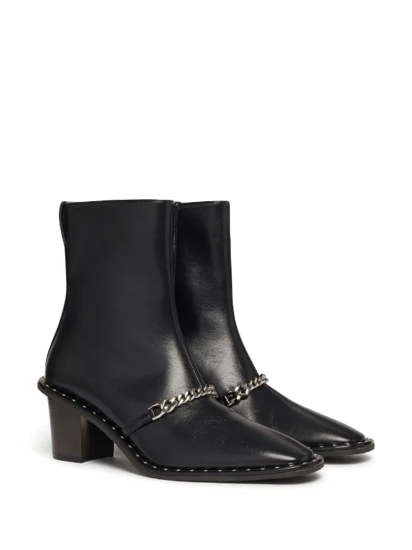 Black boots mid heel 2025