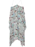 Stella McCartney Lady Garden-print silk chiffon dress - Green