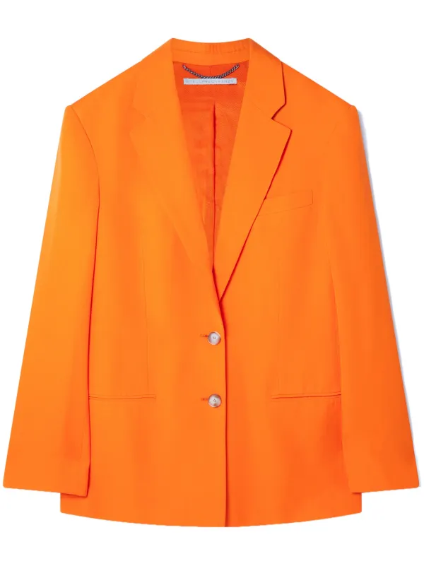 【送料&関税込】Stella McCartney Single-breasted Blazer Stella McCartney single-breasted Wool Blazer | Brown | FARFETCH
