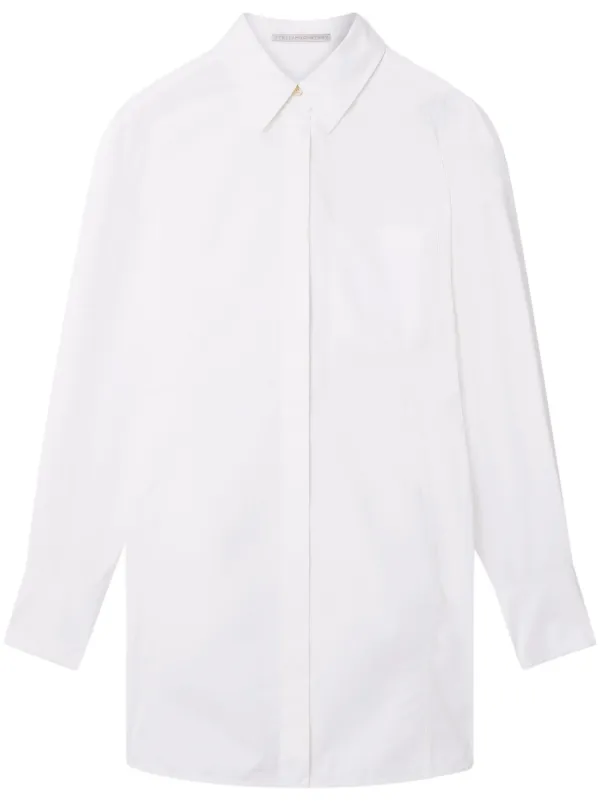 【送料&関税込】Stella McCartney Poplin Shirt Minidress Stella McCartney Poplin Shirt Minidress | White | FARFETCH ID