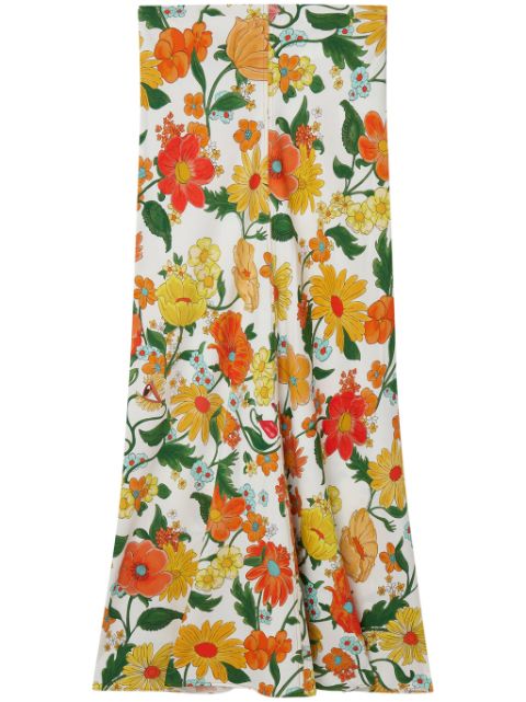 Stella McCartney Lady Garden-print flared maxi skirt