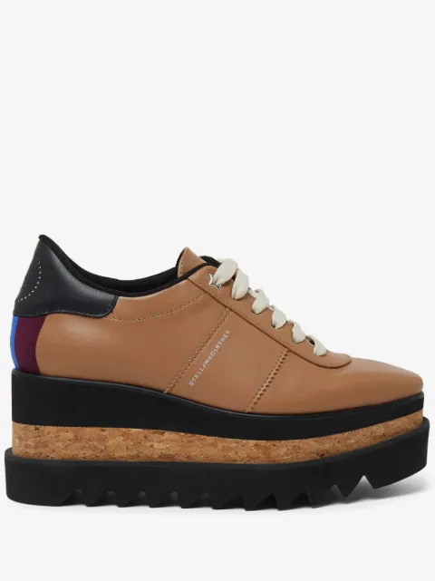Stella McCartney tenis Sneak-Elyse co plataforma de 80mm