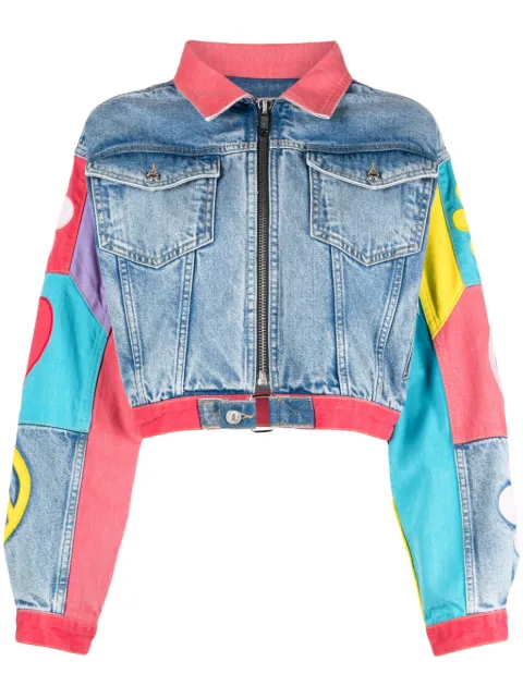 MOSCHINO JEANS جاكيت قطن بطبعة جرافيك