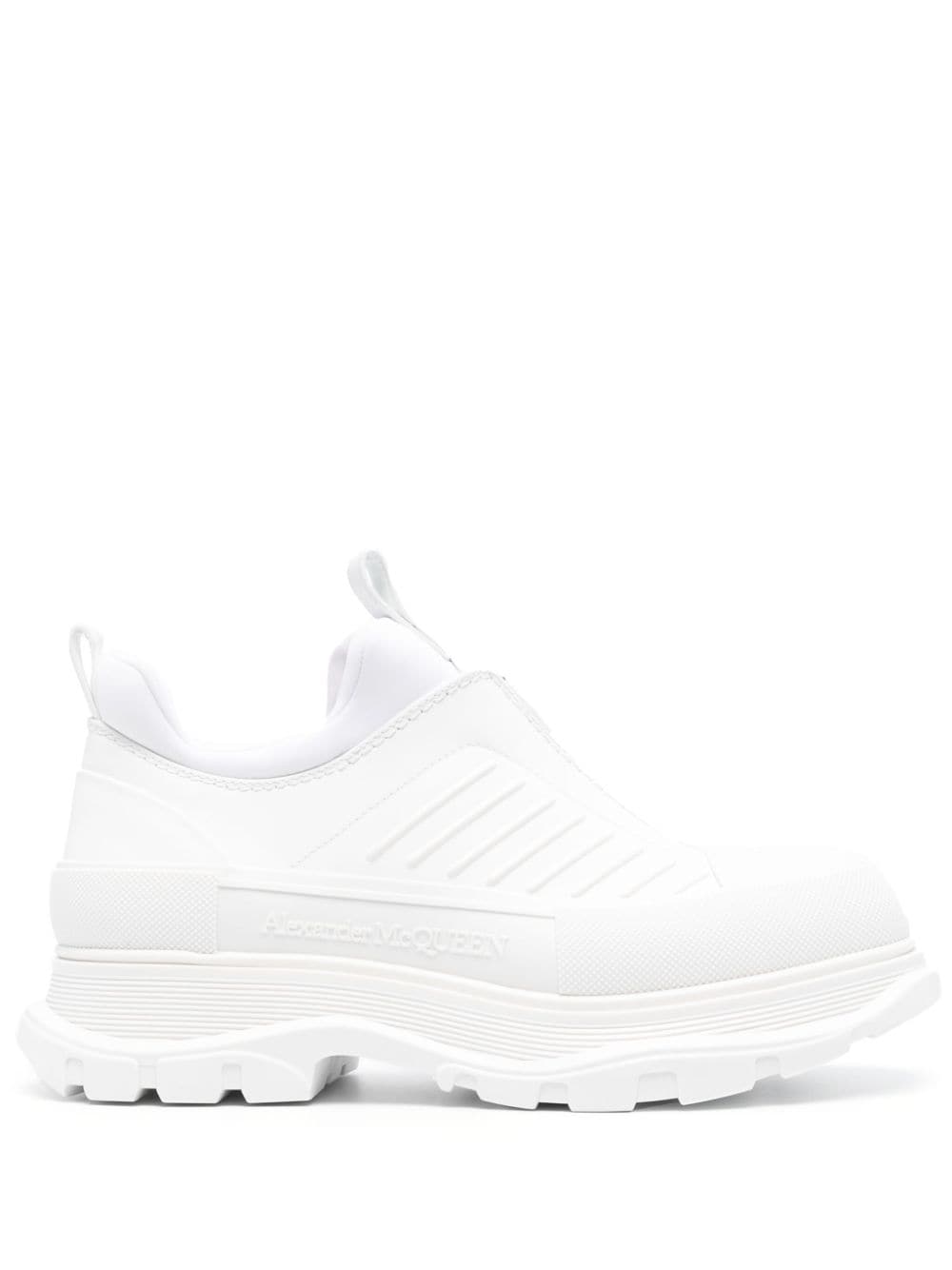 Alexander Mcqueen Tread Slick Sneakers In Weiss