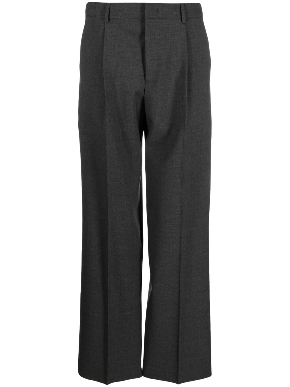 Pt Torino Box-pleat Tailored Trousers In Grey