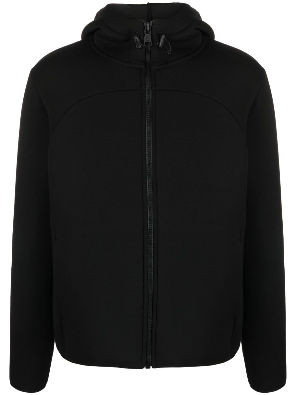 Colmar logo-appliqué zip-up hoodie Zwart