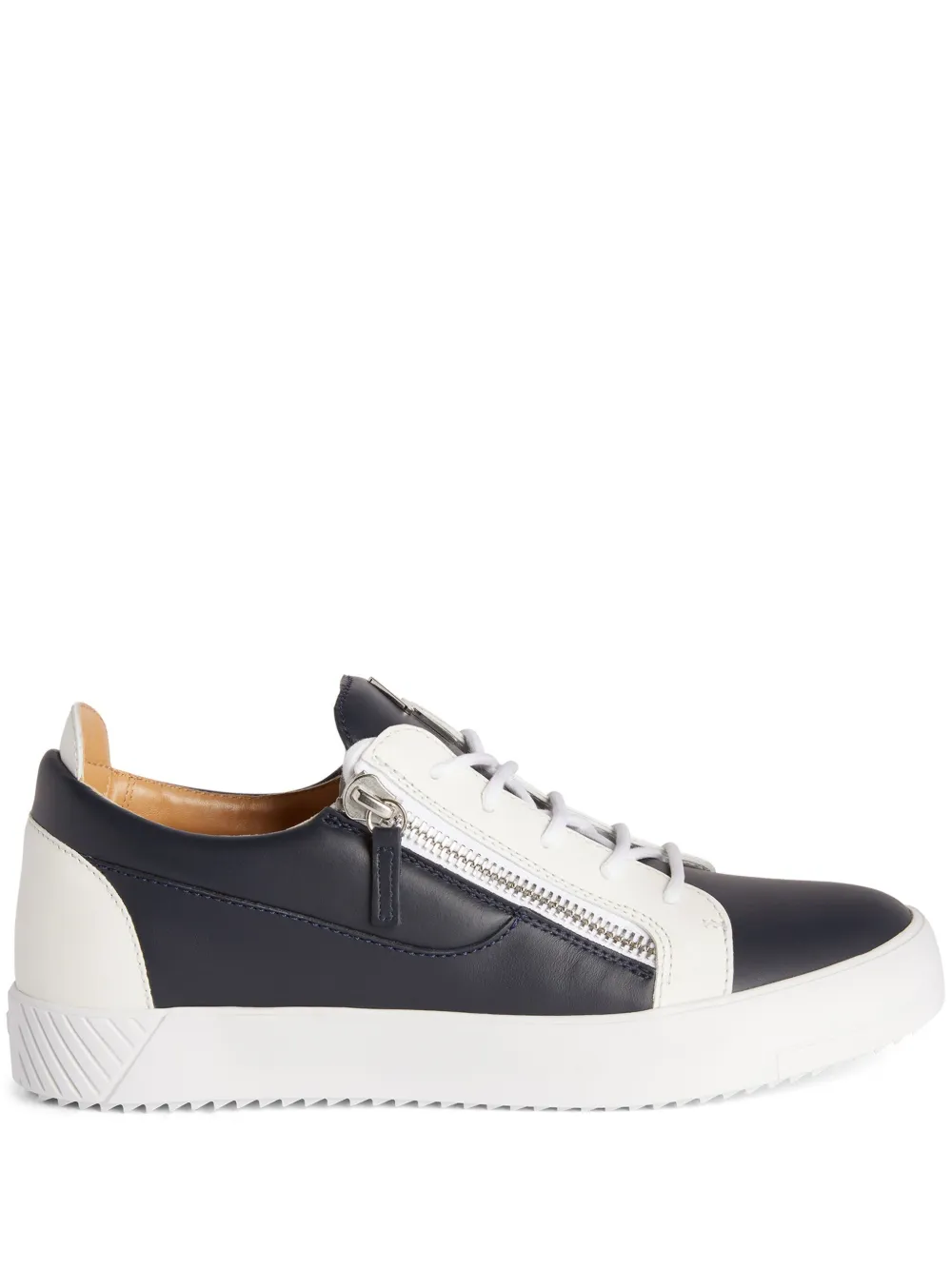 Giuseppe Zanotti Frankie panelled leathersneakers Black