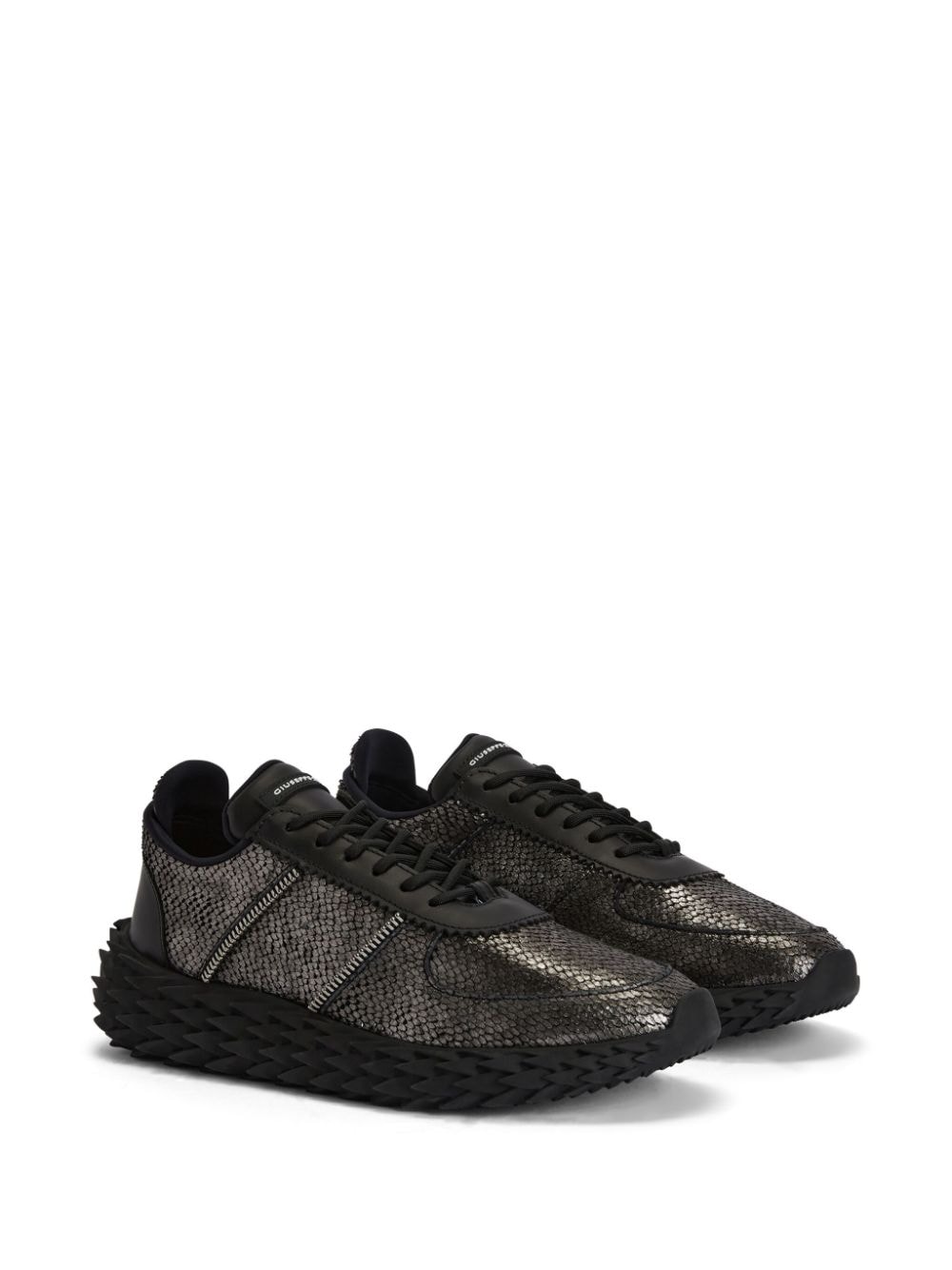 Giuseppe Zanotti Urchin leren sneakers - Grijs