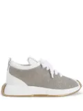 Giuseppe Zanotti Ferox laminated-leather sneakers - White