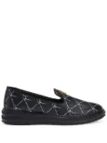 Giuseppe Zanotti Tim logo-lettering loafers - Black