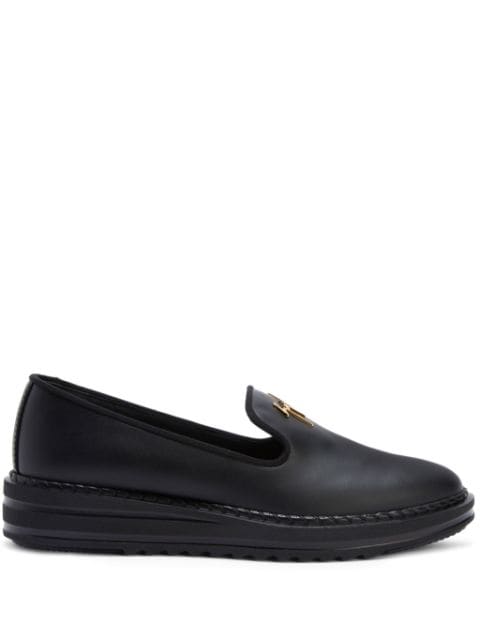 Giuseppe Zanotti Tim logo-lettering loafers 