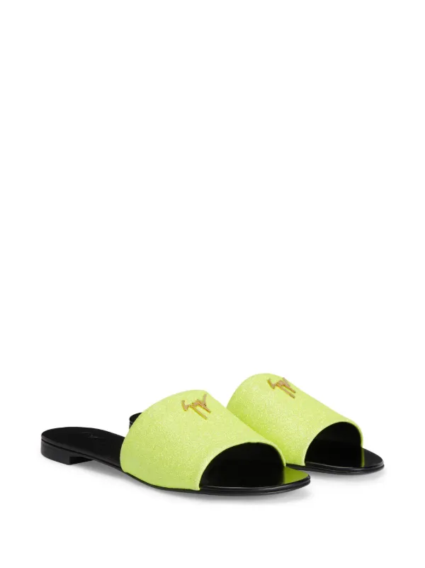 Giuseppe Zanotti Shirley Glitter Sandals Yellow FARFETCH PH