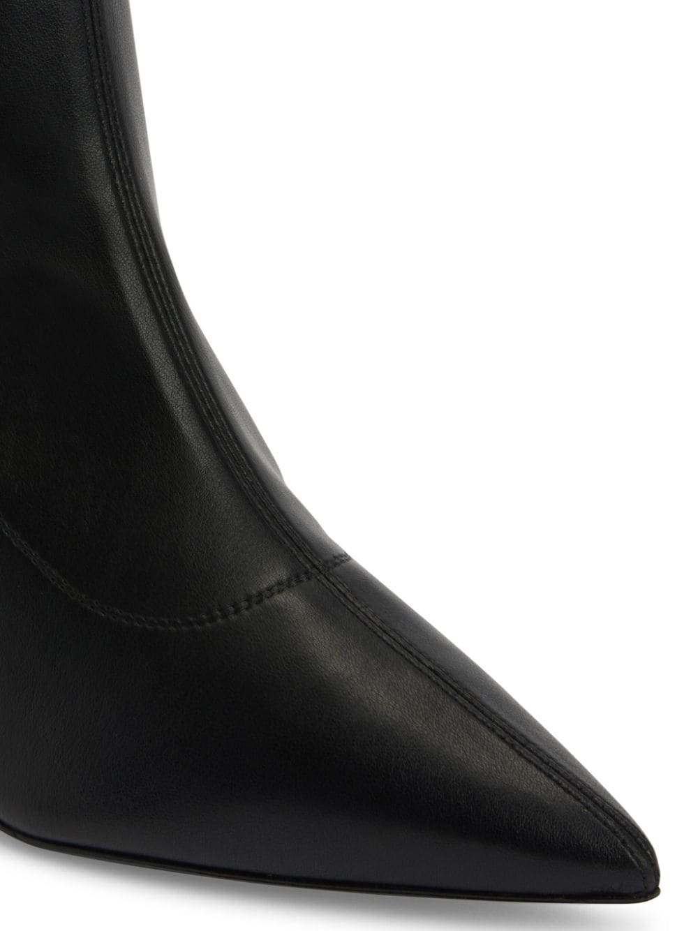 Shop Giuseppe Zanotti Mirea 90mm Leather Ankle Boots In Black