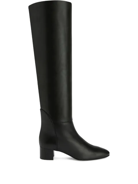 Giuseppe Zanotti Bota cano longo com salto bloco 45mm