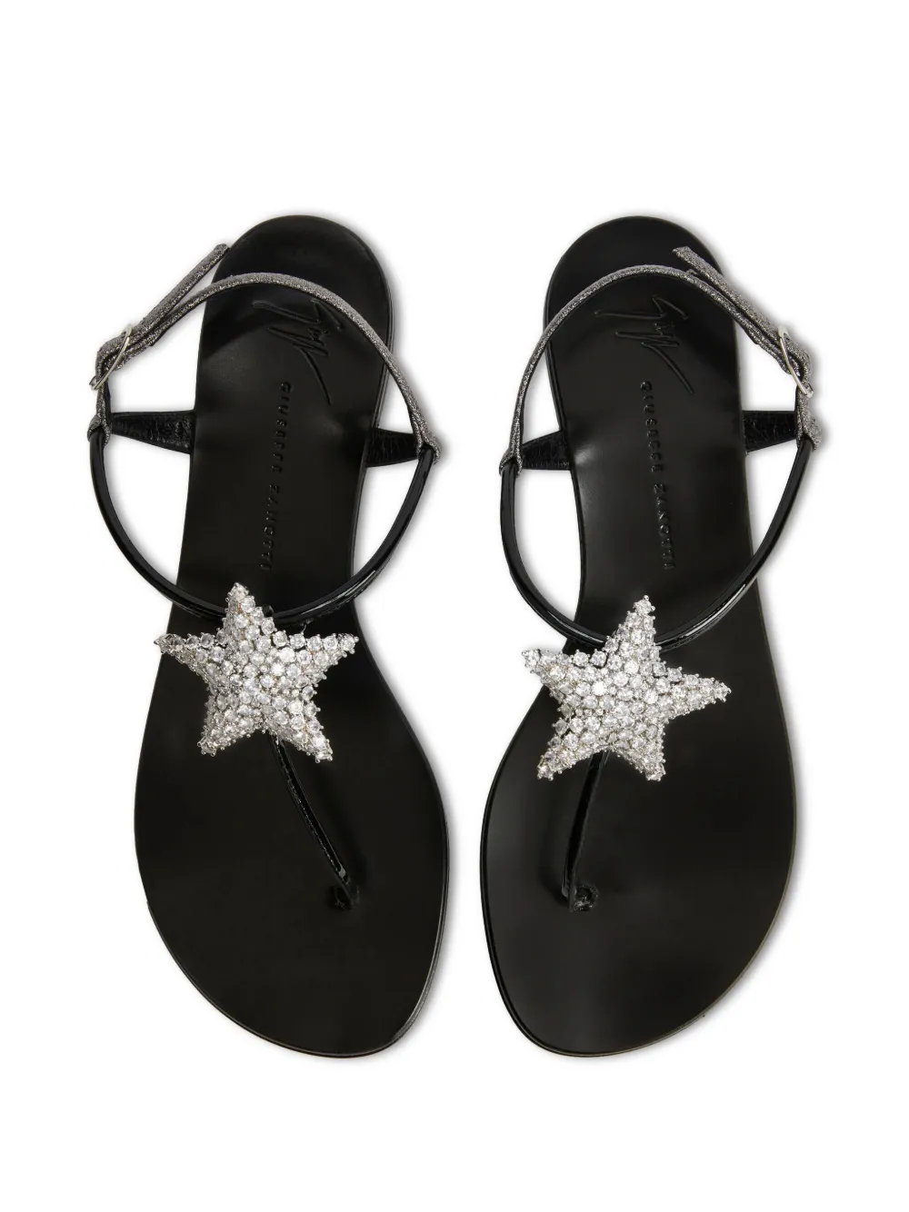 Giuseppe Zanotti Hollie Star sandals Black