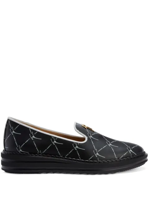 Giuseppe Zanotti Tim logo-lettering loafers 