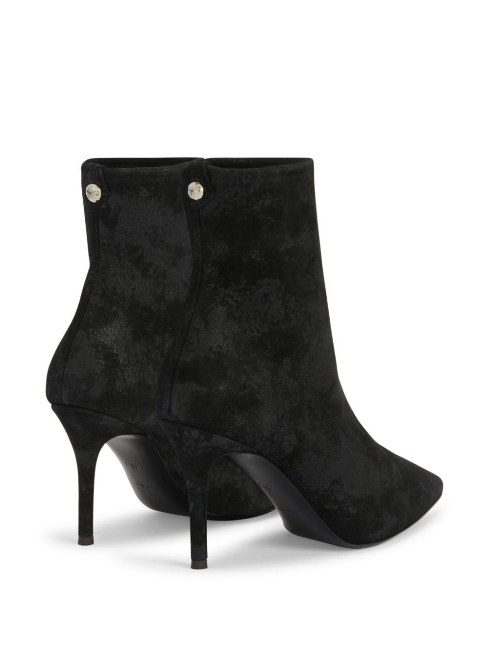 Shop Giuseppe Zanotti Mirea 90mm Suede Ankle Boots In Black