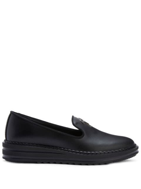 Giuseppe Zanotti Tim logo-lettering loafers 