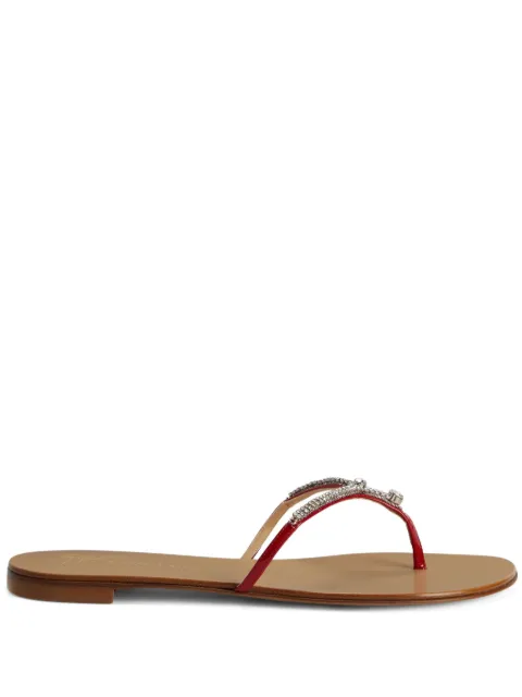 Giuseppe Zanotti Gentille leather flip-flops